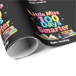 Little Miss 100 Days Smarter Celebrate 100 Days  Wrapping Paper