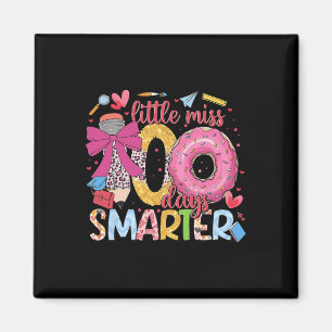 Little Miss 100 Days Smarter Doughnut Happy 100th Magnet