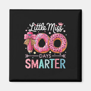 Little Miss 100 Days Smarter Kids Girls 100th Day  Magnet