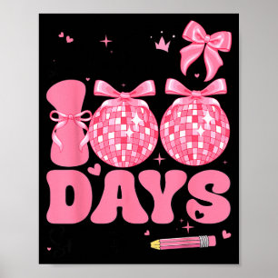 Little Miss 100 Days Smarter Kids Girls 100th Day Poster