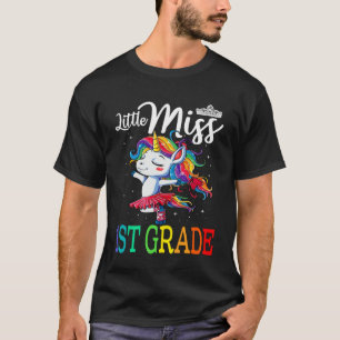 Little Miss 1st Grade Unicorn Back To School T-Shirt