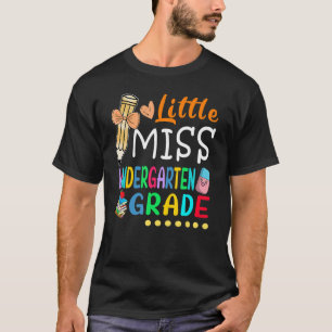 Little Miss 1st Grader First Day Of School Hello F T-Shirt