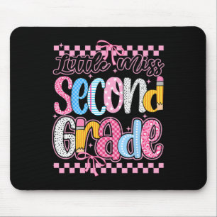 Little Miss 2nd Grade Back To School Girls Kid Coq Mouse Pad