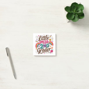 Little Miss 2nd Grade First Day of Second Grade Post-it Notes