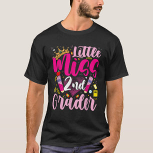 Little Miss 2nd Grade Grader Girls 1st Day Back to T-Shirt