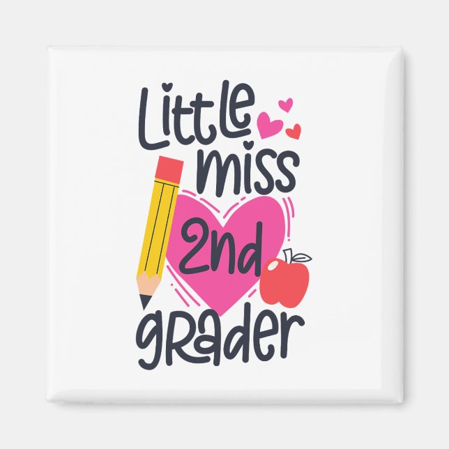 Little Miss 2nd Grader First Day Of Second Grade G Magnet (Front)