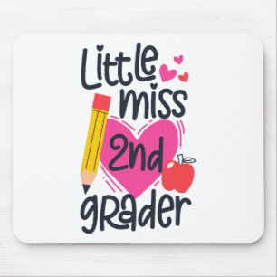Little Miss 2nd Grader First Day Of Second Grade G Mouse Pad