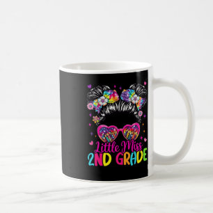 Little Miss 2nd Second Grade Messy Bun First Day O Coffee Mug