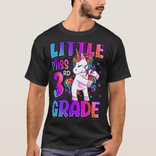 Little Miss 3rd Grade Unicorn Back To School 3rd G T-Shirt