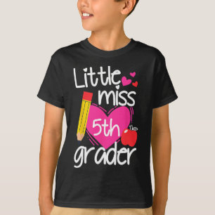Little Miss 5th Grade First Day Of Hello Fifth Gra T-Shirt