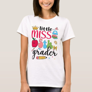 Little Miss 5th Grader Fifth Day Of School Fifth G T-Shirt