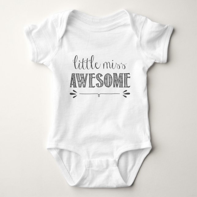 Little Miss Awesome Baby Bodysuit (Front)