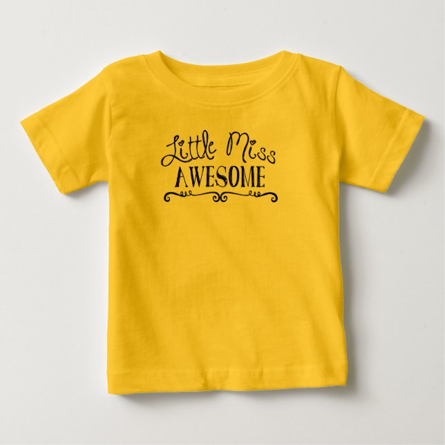 Little Miss Awesome - Infant Baby T-Shirt (Front)