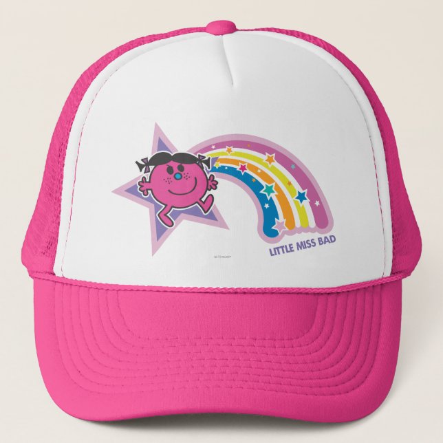Little Miss Bad & Rainbow Trucker Hat (Front)