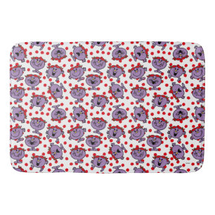 Little Miss Bad Red Polka Dot Pattern Bath Mat