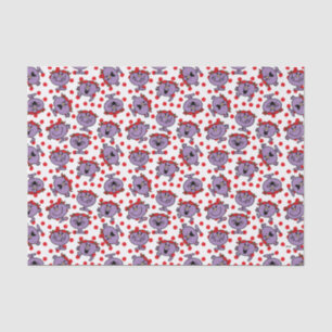Little Miss Bad   Red Polka Dot Pattern Tissue Paper