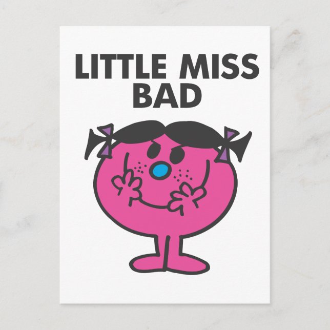 Little Miss Bad | Wicked Smile Postcard (Front)