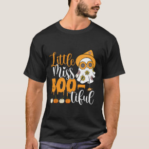 Little Miss Boo-tiful Cute Boo Ghost Halloween Tod T-Shirt