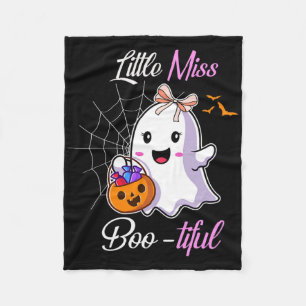 Little Miss Boo-tiful Funny Cute Halloween Costume Fleece Blanket