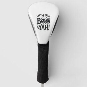 Little Miss Boo Yah Vintage Halloween Shirt Design Golf Head Cover