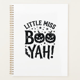 Little Miss Boo Yah Vintage Halloween Shirt Design Planner