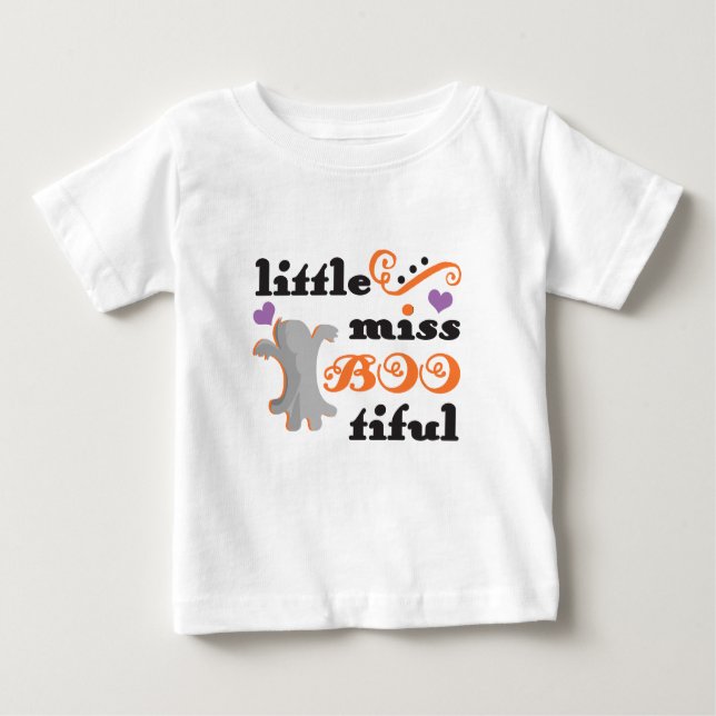 little miss bootiful cute halloween baby T-Shirt (Front)