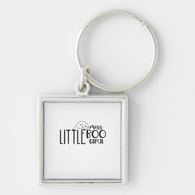 Little Miss Bootiful Retro Classic Key Ring (Front)