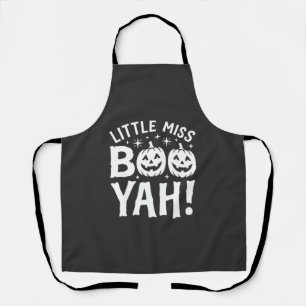 Little Miss Booyah Halloween Pumpkin Design_1 Apron