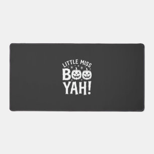 Little Miss Booyah Halloween Pumpkin Design_1 Desk Mat