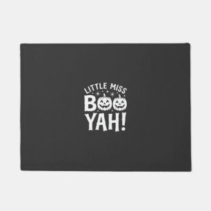 Little Miss Booyah Halloween Pumpkin Design_1 Doormat