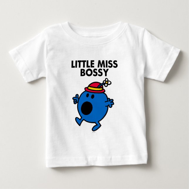 Little Miss Bossy | Black Lettering Baby T-Shirt (Front)