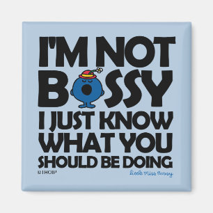 Little Miss Bossy Just Knows Magnet