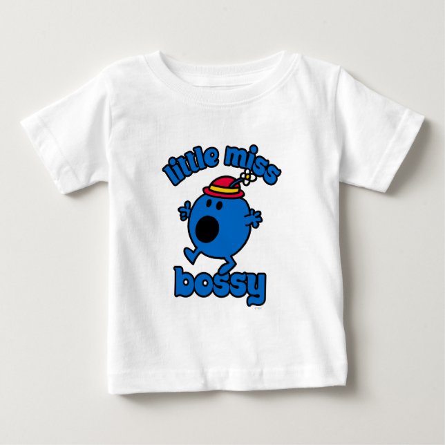 Little Miss Bossy On The Move Baby T-Shirt (Front)