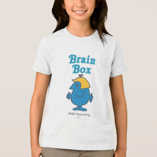 Little Miss Brainy   Brain Box Tri-Blend Shirt