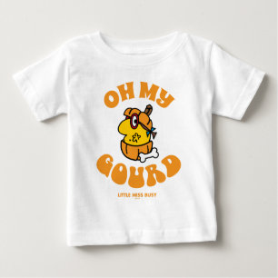 Little Miss Busy Oh My Gourd Halloween Baby T-Shirt