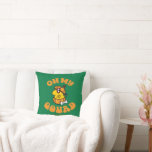 Little Miss Busy Oh My Gourd Halloween Cushion<br><div class="desc">Little Miss Busy hides out this Halloween in a pumpkin,  exclaiming "Oh My Gourd"! Wear this fun graphic on a custom t-shirt,  tote,  or send on a personalised card. Shop this graphic on more custom products on Zazzle.</div>