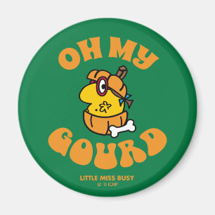 Little Miss Busy Oh My Gourd Halloween Magnet