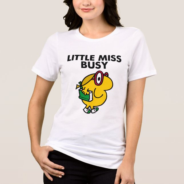 Little Miss Busy | Reading Time Tri-Blend Shirt (Front)