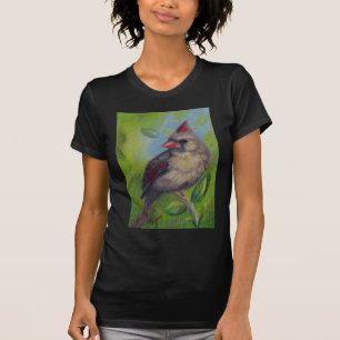 Little Miss Cardinal aceo Ladie's T-shirt