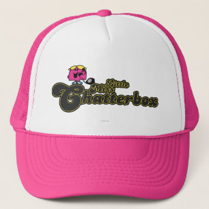 Little Miss Chatterbox   Dark Green Lettering Trucker Hat