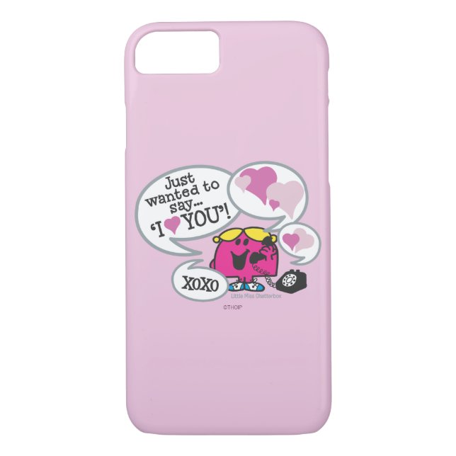 Little Miss Chatterbox Says I Love You Case-Mate iPhone Case (Back)