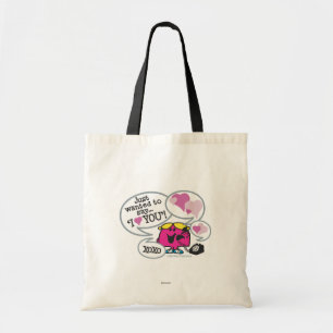 Little Miss Chatterbox Says I Love You Tote Bag