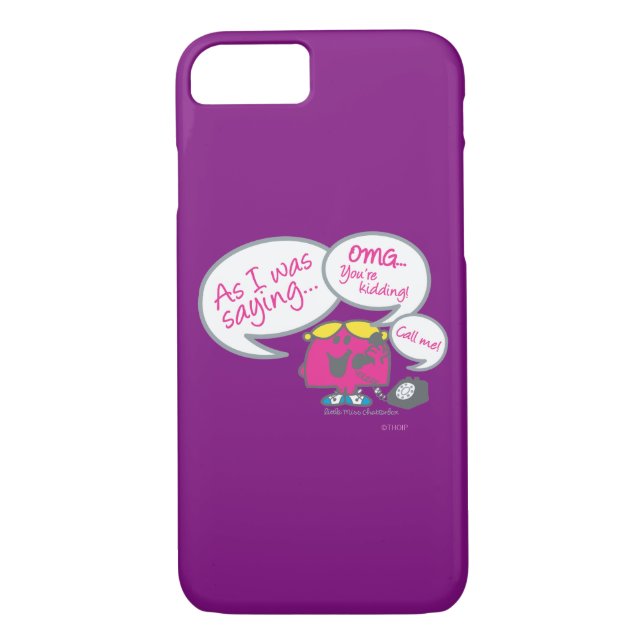Little Miss Chatterbox & Telephone Case-Mate iPhone Case (Back)