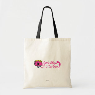 Little Miss Chatterbox   Telephone Cord Lettering Tote Bag