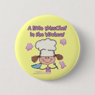 Little Miss Chef 6 Cm Round Badge