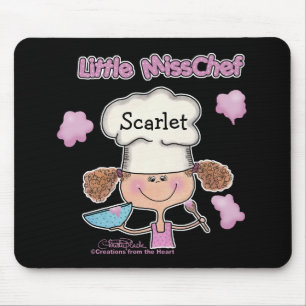 Little Miss Chef Personalise Mouse Pad