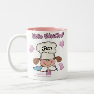 Little Miss Chef Personalise Two-Tone Coffee Mug