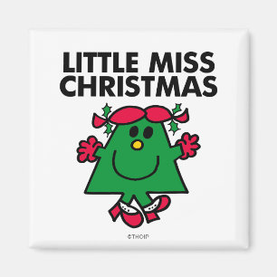 Little Miss Christmas Smile Magnet