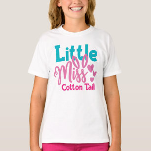 Little Miss Cotton Tail Easter T-Shirt for Kids