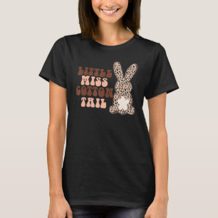 Little Miss Cottontail Leopard Cheetah Cute Bunny T-Shirt